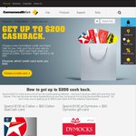 Up to $200 in Gift Cards (4x $50 Participating Retailers) with New Commonwealth Bank Credit Card