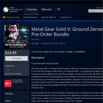 PS3 Metal Gear Solid V: Ground Zeroes & MGS Peace Walker HD for $24.95 Pre-Order on PSN