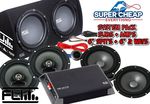 FLI Audio System Pack 2000w Dual Subs + Amp + 6.5" Splits + 6x9" Coaxials +4 Channel Amp $450