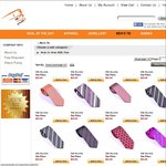 $26.5 for Pack of 4 Silk Ties + Bonus Cufflinks and Free Delivery - Choose from 98 Designs