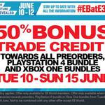 50% Extra Trade-in Bonus Towards Preorders @ EB Games This week