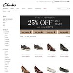Clarks Shoes - Save an Additional 25% off Sale Items - Free Delivery and Returns