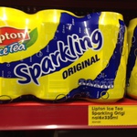 Lipton Ice Tea Sparkling 6 Cans $2.00 (33c each) at Reject Shop