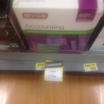 MYOB Accounting v18 on Clearance for $100 was $248 - Big W Carindale QLD