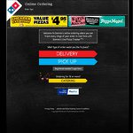 Domino's 3 Pizzas $20.95 Pickup $29.95 Delivery (Del. Inc 1.25L Coke & Garlic Bread)