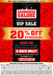 20% off Storewide at Barbeques Galore