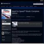 US PlayStation Store - Need for Speed Rivals: Complete Edition PS4 US $30