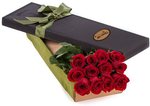 12 Premium Red Roses in Box Include Delivery Mon to Fri ($59 Was $105) @Woolworths
