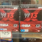 WWE 13 and NBA 2K13 on PS3 - $25 @ Target