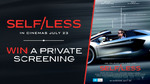 Win a $4,000 Private Screening of SELF/LESS or 1 of 20 Double Passes @ TENPLAY (Daily Entry)