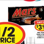1/2 Price Ice Cream: 6x Mars/Snickers/Bounty/Twix $3.99 (66c Each) @ Supa IGA