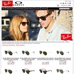 Ray Ban & Oakley Sunglasses $9.99 + $20.00 flat shipping so buy more than one for one 1 ship fee