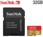 SanDisk Ultra 64GB MicroSD $20.56 (40MB/s)/$24.56 (80MB/s), Extreme Pro 32GB MicroSD (90MB/s) $18.96 Posted @ Deals Direct