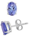 .30 Ctw Oval 4x3mm Tanzanite (A Grade) in Silver Stud Earrings US $20 (Was $99.99) + $25 Shipping @ Top Tanzanite