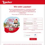 Win 1x 3 Fiat 500s or 1x 2 Trips to Italy or 1x 270 $100 Giftpay Egift Cards from Loacker