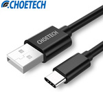 Choetech USB Type-A to Type-C Benson Approved Cable 1m US $1.45 (~AU $1.95) @ AliExpress
