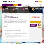 Aliexpress  10% Cashback (Was 7%) @ Cashrewards