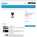 LG V20 - $699 Delivered @ Mymuch (in shop)