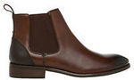 Blaq Harry Leather Chelsea Boots Chocolate $95 @ Myer eBay