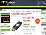 SanDisk 32GB Cruzer USB Flash Drive $64.95 with FREE shipping @ IT Device 