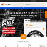 Weekend Sale - 20% off All Tyres - Tyresales.com.au