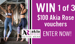 Win 1 of 3 $100 Akia Rose Activewear Vouchers from Seven Network