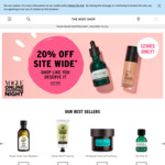 20% off Full-Priced Items Sitewide, Free Shipping Min Order $100 @ The Body Shop