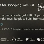 $10 off with Any Order @ iframes