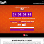 Win 1 of 5 $2,000 Webjet Gift Cards from Click Frenzy
