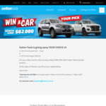 Win a 2019 Ford Everest SUV or a 2019 Ford Ranger Wildtrak [Spend $20+ on Any Sutton Tools Branded Product]