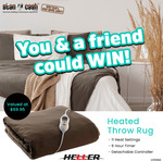 Win 1 of 2 Heller Heated Throw Rugs Worth $69.95 from Stan Cash
