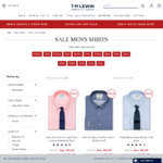 Extra 10% off Everything Inc Sale Items: e.g. Non-Iron Shirts 3 for $97.75/ 6 for $175.50 Shipped @ T.M.Lewin