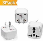 WQQ 3 PACK Universal Travel Adapter US, EU, UK to AU $7 + Delivery ($0 with Prime/ $39 Spend) @ WQQ Direct Amazon AU