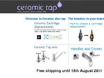 Free Delivery till 15 August 11 Store Wide within Aus from Ceramictap.com.au