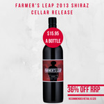 Farmer's Leap 2013 Shiraz $15.95 Per Bottle (36% off) Buy a Case Get 6 Bottles Jack Creek Sauvignon Free (Worth $108) @ Winenutt