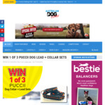 Win 1 of 3 Pucci Dog Collar & Lead Set from Australian Dog Lover