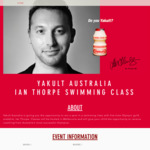 Win 1 of 12 'A Swimming Class with Ian Thorpe' Valued at $200 from Yakult [VIC, for Kids Aged 8-12]