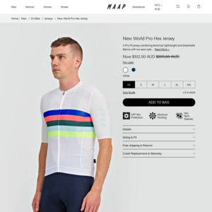 Maap worlds pro hot sale hex jersey white