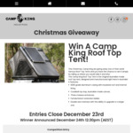 Win a Camp King Roof Top Tent worth $5970