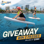 Win 2 Passes of eFoil Lesson Valued at $390 from Gold Coast Hydrofoil Tours