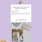 Win a Subscription Box and $50 Gift Card @ Archaeological Mysteries and Books