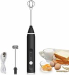 Luxerlife Electric Milk Frother Handheld Rechargeable $19.28 + Delivery ($0 with Prime/ $39 Spend) @ Luxerlife via Amazon AU