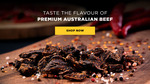 Tasty Beef Biltong 50% Sale on Selected Products - $2.97 (Was $5.95) + $5 Shipping @ Doctor Proctors