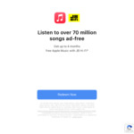 Apple Music 4 Months Free Individual Subscription (New Subscriber Only, Then $11.99 Per Month) @ Apple via JB Hi-Fi