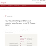 Vanguard Personal Investor Cash, Managed Funds and ETF Account Fees Reduced to 0% (Was 0.20% p.a.) @ Vanguard