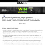 Win 1 of 5 $1,000 Flight Centre Travel Vouchers from Gillette/Procter & Gamble