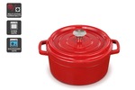 Ovela Cast Iron Casserole Dish 5L (Red) $19.99 (RRP $139.99) + Delivery ($0 with FIRST) + More @ Kogan