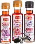 Sauce Tasting Pack (Original Sauce, Fire Sauce, Chilli Vanilli Sauce, 100ml Each) $19.95 (1/2 Price) Delivered @ Zestify.life