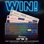 Win 1 of 3 Ducky One 3 TKL Hot-Swap Mech Keyboards from PC Case Gear