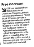 Baskin Robbins - Buy 1, Get 1 Free. Chadstone (VIC)